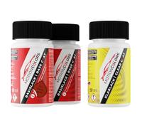 MOTIONCOLORS Rosu Passion/Feuerrot 021C für Dacia Autolack Lackstift Set Grundlack Basislack Klarlack je 50ml