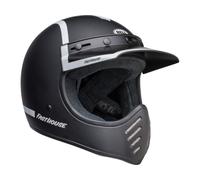 Moto-3 Fasthouse Old Road Crosshelm (schwarzmatt/weiß)