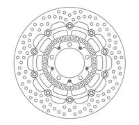 Moto-Master Halo-Serie Schwimmend gelagerte Bremsscheibe BRAKE DISC HALO FLOAT FT