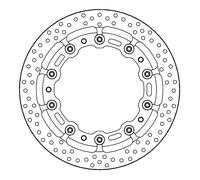 Moto-Master Halo-Serie Schwimmend gelagerte Bremsscheibe BRAKE DISC HALO T-FLOATER FT