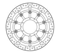 Moto-Master Halo-Serie Schwimmend gelagerte Bremsscheibe BRAKE DISC HALO T-FLOATER FT