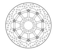 Moto-Master Halo-Serie Schwimmend gelagerte Bremsscheibe BRAKE DISC HALO T-FLOATER FT