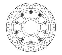 Moto-Master Halo-Serie Schwimmend gelagerte Bremsscheibe BRAKE DISC HALO T-FLOATER FT