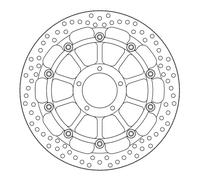 Moto-Master Halo-Serie Schwimmend gelagerte Bremsscheibe BRAKE DISC HALO T-FLOATER FT