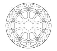 Bremsscheibe Moto-Master Halo T-Floater Racing - 6,0 mm (nur für Sonderra