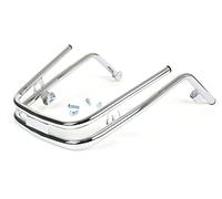MOTO NOSTRA Stoßstange vorne Doppelrohr chrom kompatibel für Vespa PX80-200, LML Star, Stella Ersatz Sturzbügel Schutzbügel