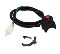 Moto Schalterknöpfe Lenkerschalter Motorrad-Zündspule Kill-Stopp-Schalter Hupe Ein Aus Roter Druckknopf Hupenstarter Universalteile Für Dirtbike Allrad