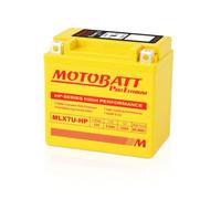 MOTOBATT - Lithium Motorradbatterie HP MLX7UHP | 12V 5.0Ah 350CCA | Ultraligera con BMS Integrado | Kompatibel mit YTX5L-BS, u.a. | Kompatibel mit Honda, Yamaha, Kawasaki, Suzuki, BMW u.a.