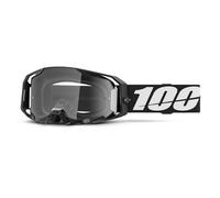 Motocross-Brille 100 % ARmatic schwarz mit klarem Plexiglas