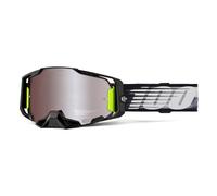 100% Armega Schutzbrille für Dirt Bikes, Motocross, Motorrad und Fahrradsport, langlebige Mountainbike-Brille, Lightspeed, HIPER Mirror Silver Flash Lens