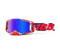 Motocross-Brille 100 % ARMEGA Morpho mit blauem HIPER-Plexiglas