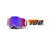 Motocross-Maske 100% ARMEGA HIPER UNITED Linse Spiegel Rot/Blau