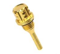 Motocross Ölmessstab aus robustem CNC Aluminium mit Thermometer Funktion Öltemperaturanzeige für Pitbike Go-Kart Kleinkraftrad Passform(Yellow)
