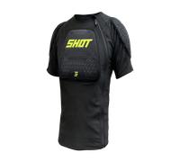Motocross Schutz-Tshirt Shot Airlight Schwarz-Neon-Gelb S Schwarz