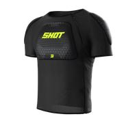 Motocross Schutz-Tshirt Shot Airlight Schwarz-Neon-Gelb XXS Schwarz