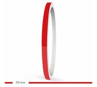 Motoking Zierstreifen 10mm Rot Glänzend RAL 3002 Glanz Auto Boot Motorrad WoMo