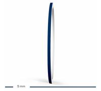 Motoking Zierstreifen 5mm Reflektierend Dunkelblau Glänzend Glanz Auto Boot WoMo