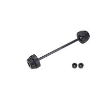 Motor Crash Stoßstange Für Suzuki GSXR600 GSXR750 K8 K9 K10 2008 Hinten Vorderachse Gabel Crash Slider Motorrad Radschutz(Front BLACK)