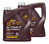 Roller Motoröl Motorbike 4-Takt SAE 10W-40 MANNOL API SL 8 Liter ATU BMW Honda