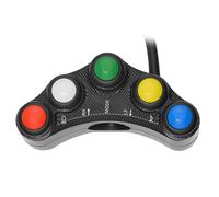 Motorcycle Handlebar Switch | ABS, 85 g, 9 x 5,2 cm, 50 cm Kabel | 7-Function Racing Control for Headlight Horn Turn Signal | Waterproof Switch for Racing Modifications