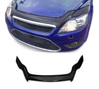 Motorhaube Deflektor Steinschlagschutz kompatibel mit Ford Focus 2 FL 2008-2010 Schwarz