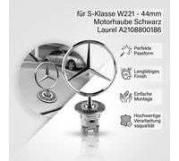 Motorhaube Emblem Stern Schwarz Laurel Emblem Für Mercedes Benz A2108800186