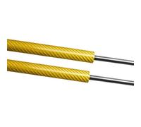 Motorhaubendämpfer Stützstangen Für SEAT Für Ibiza Mk3 6L 2002-2008 Vordere Haube Motorhaube Ändern Gas Streben Schock Dämpfer Lift Unterstützt Prop Stangen Absorber(Yellow carbon fiber)