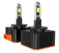MOTORHOOK D3S Xenon Brenner 12V 60W 6000K - Langlebig & Energiesparend mit Effizienter Wärmeableitung - Hochwertige D3S Scheinwerferlampe für Abblend- & Fernlicht 2 Stück Weiß