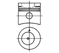 KOLBENSCHMIDT Kolben (durchmesser 105mm, STD) passt zu: DEUTZ passt zu: FENDT 300, 500 D226-3-TD226B-6 01.80- 90031600