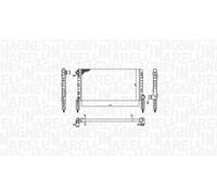 Motorkühler Wasserkühler MAGNETI MARELLI 350213180000 für FIAT DOBLO 223AXA1A