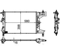 MAHLE CR 945 000S Kühler, Motorkühlung