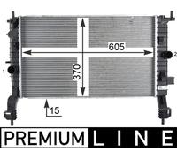 Kühler Motorkühlung MAHLE CR 2119 000P für Opel Meriva A