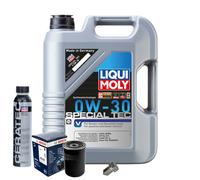 Motoröl 0W30 LIQUI MOLY 5L+BOSCH Ölfilter+Cera Tec+Ölablassschraube