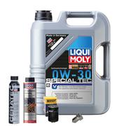Motoröl 0W30 LIQUI MOLY 5L+HENGST Ölfilter+Spülung+Cera Tec+Ölablassschraube