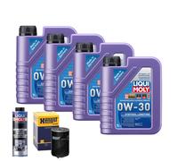 Motoröl 0W30 LIQUI MOLY Synthoil Longtime 4L+HENGST Ölfilter +Spülung