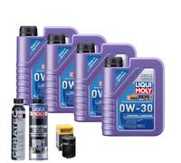 Motoröl 0W30 LIQUI MOLY Synthoil Longtime 4L+HENGST Ölfilter +Spülung +Cera Tec