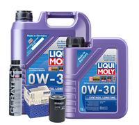 Motoröl 0W30 LIQUI MOLY Synthoil Longtime 6L+MAHLE Ölfilter +Cera Tec