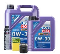 Motoröl 0W30 LIQUI MOLY Synthoil Longtime 6L +MANN Ölfilter +Cera Tec