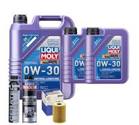 Motoröl 0W30 LIQUI MOLY Synthoil Longtime 7L+MAHLE Ölfilter +Spülung +Cera Tec