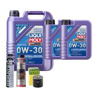 Motoröl 0W30 LIQUI MOLY Synthoil Longtime 7L +MANN Ölfilter +Spülung +Cera Tec