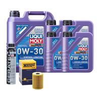 Motoröl 0W30 LIQUI MOLY Synthoil Longtime 9L+HENGST Ölfilter +Cera Tec