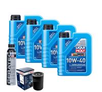 Motoröl 10W40 LIQUI MOLY Super Leichtlauf 4L+BOSCH Ölfilter +Cera Tec