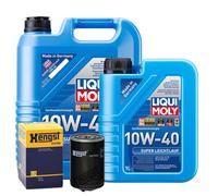 Motoröl 10W40 LIQUI MOLY Super Leichtlauf 6L+HENGST Ölfilter