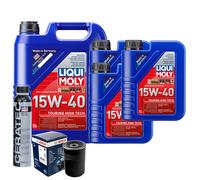 Motoröl 15W40 LIQUI MOLY Touring High Tech 8L+BOSCH Ölfilter +Cera Tec