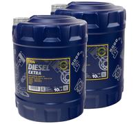 Motoröl 2x 10 Liter MANNOL Diesel EXTRA 10W40 für Alfa Audi Lancia Mazda MB VW