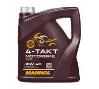8 (2x4) Liter MANNOL 7812 Motorbike 4-Takt 10W-40 Motorradöl, API SL, JASO MA2