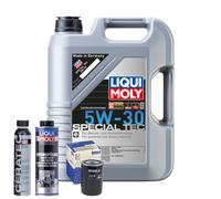 Motoröl 5W30 LIQUI MOLY 5L+MAHLE Ölfilter +Spülung +Cera Tec