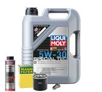 Motoröl 5W30 LIQUI MOLY 5L+MANN Ölfilter+Spülung+Ölablassschraube