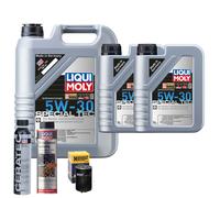 Motoröl 5W30 LIQUI MOLY 7L+HENGST Ölfilter +Spülung +Cera Tec