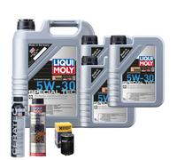 Motoröl 5W30 LIQUI MOLY 8L+HENGST Ölfilter +Spülung +Cera Tec